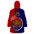 Papua New Guinea Central Province Wearable Blanket Hoodie Mix Coat Of Arms Polynesian Pattern LT05 - Polynesian Pride