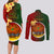 Papua New Guinea Chimbu Province Couples Matching Long Sleeve Bodycon Dress and Long Sleeve Button Shirts Mix Coat Of Arms Polynesian Pattern LT05 - Polynesian Pride