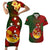 Papua New Guinea Chimbu Province Couples Matching Short Sleeve Bodycon Dress and Hawaiian Shirt Mix Coat Of Arms Polynesian Pattern LT05 Red - Polynesian Pride