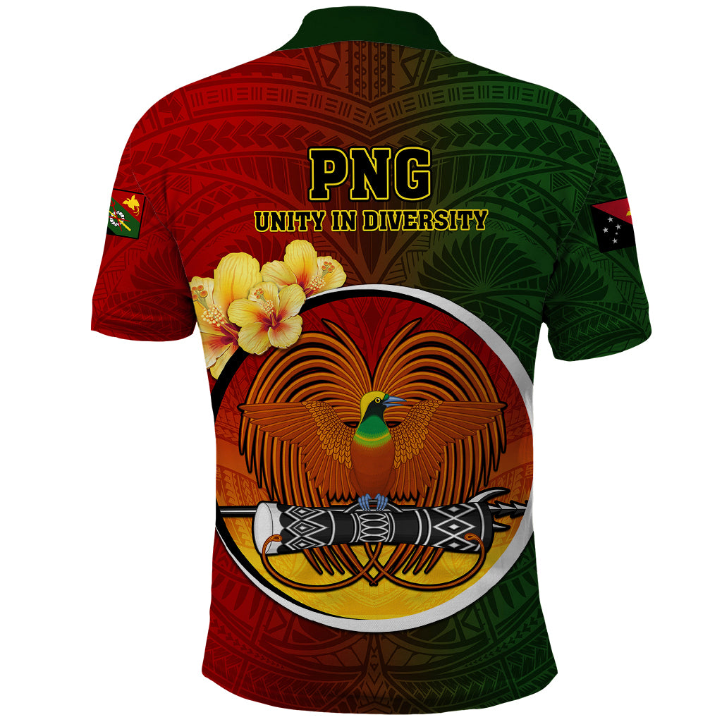 Papua New Guinea Chimbu Province Polo Shirt Mix Coat Of Arms Polynesian Pattern LT05 - Polynesian Pride