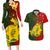 Papua New Guinea Eastern Highlands Province Couples Matching Long Sleeve Bodycon Dress and Hawaiian Shirt Mix Coat Of Arms Polynesian Pattern LT05 Red - Polynesian Pride