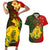 Papua New Guinea Eastern Highlands Province Couples Matching Short Sleeve Bodycon Dress and Hawaiian Shirt Mix Coat Of Arms Polynesian Pattern LT05 Red - Polynesian Pride