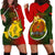 Papua New Guinea Eastern Highlands Province Hoodie Dress Mix Coat Of Arms Polynesian Pattern LT05 - Polynesian Pride