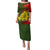 Papua New Guinea Eastern Highlands Province Puletasi Mix Coat Of Arms Polynesian Pattern LT05 Long Dress Red - Polynesian Pride