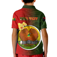 Personalized Papua New Guinea Eastern Highlands Province Kid Polo Shirt Mix Coat Of Arms Polynesian Pattern LT05 - Polynesian Pride