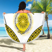 Niue The Rock Of Polynesia Beach Blanket Peniamina Gospel Day Yellow Version LT05 - Polynesian Pride