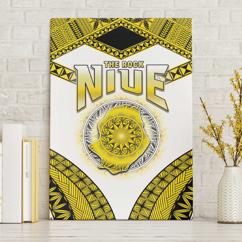 Niue The Rock Of Polynesia Canvas Wall Art Peniamina Gospel Day Yellow Version LT05 Without Frame Yellow - Polynesian Pride