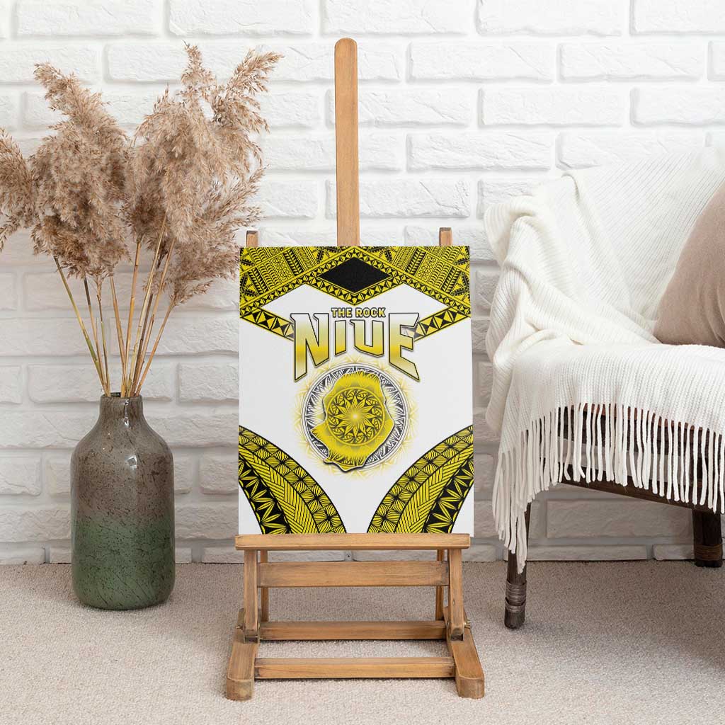 Niue The Rock Of Polynesia Canvas Wall Art Peniamina Gospel Day Yellow Version LT05 - Polynesian Pride