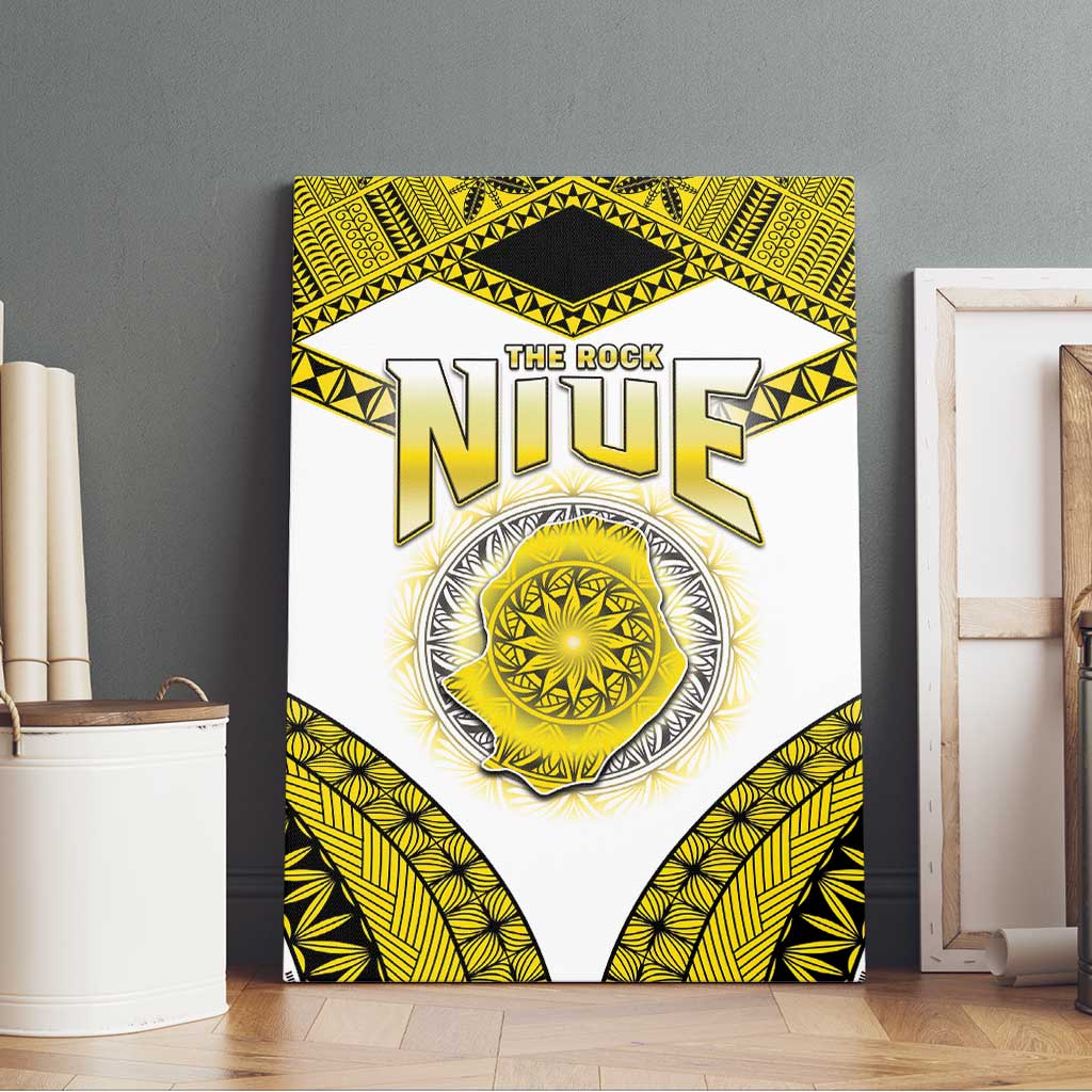 Niue The Rock Of Polynesia Canvas Wall Art Peniamina Gospel Day Yellow Version LT05 - Polynesian Pride
