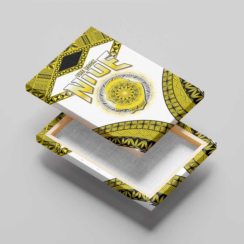 Niue The Rock Of Polynesia Canvas Wall Art Peniamina Gospel Day Yellow Version LT05 - Polynesian Pride