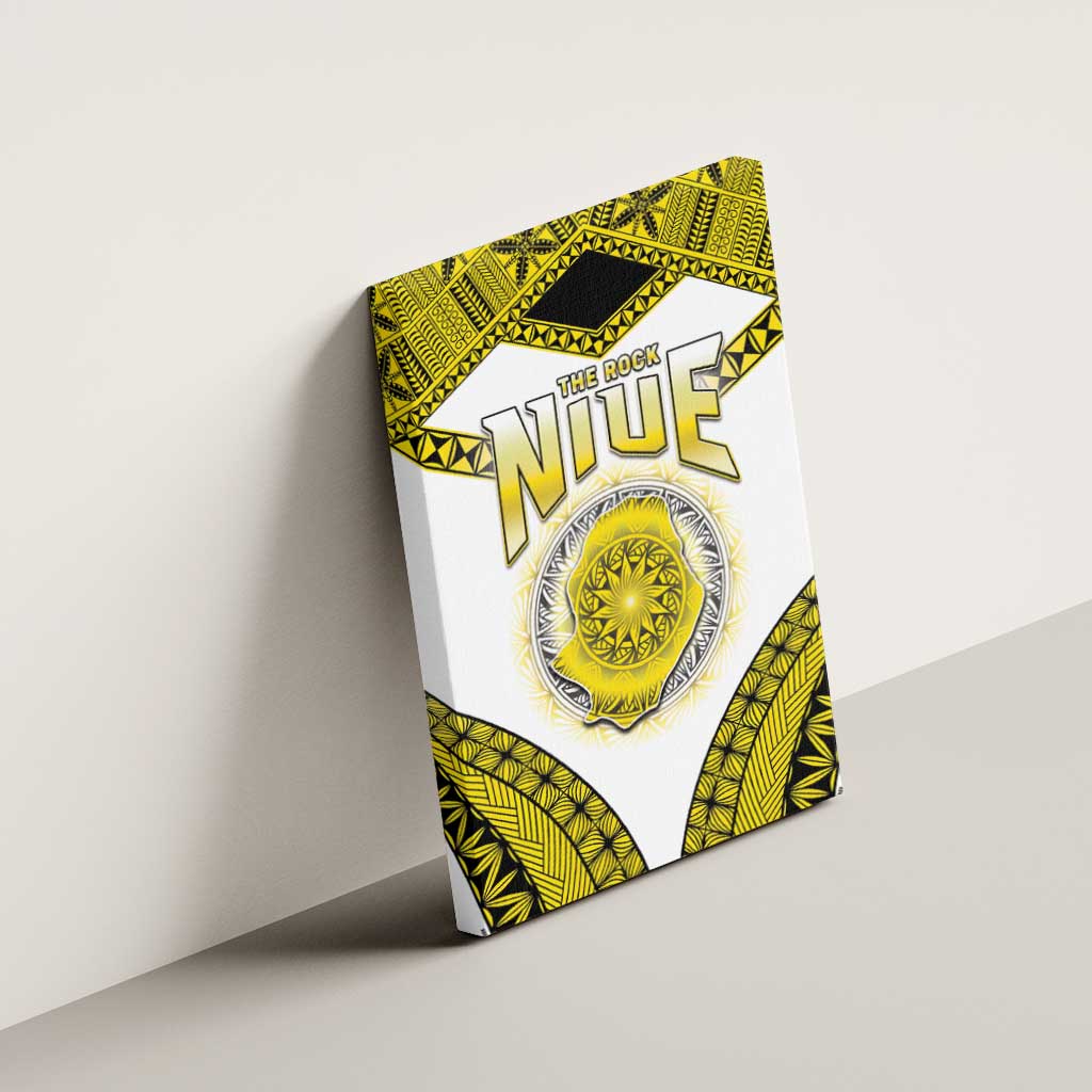Niue The Rock Of Polynesia Canvas Wall Art Peniamina Gospel Day Yellow Version LT05 - Polynesian Pride