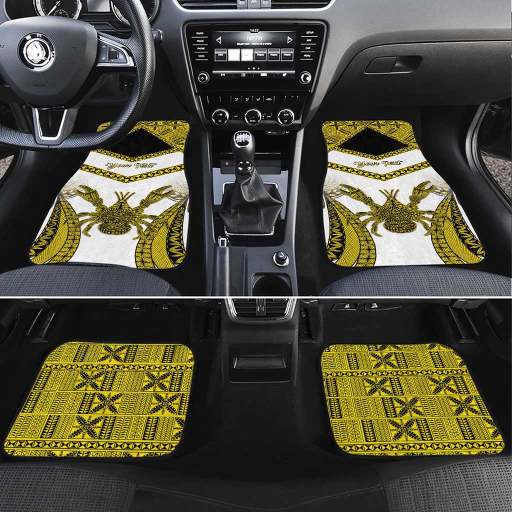 Niue The Rock Of Polynesia Car Mats Peniamina Gospel Day Yellow Version LT05 Set 4pcs Yellow - Polynesian Pride