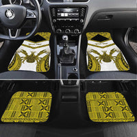 Niue The Rock Of Polynesia Car Mats Peniamina Gospel Day Yellow Version LT05 Set 4pcs Yellow - Polynesian Pride