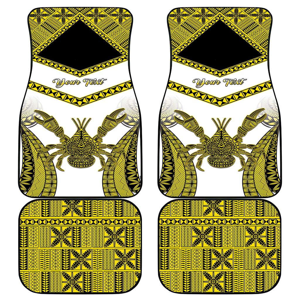 Niue The Rock Of Polynesia Car Mats Peniamina Gospel Day Yellow Version LT05 - Polynesian Pride
