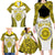 Personalised Niue The Rock Of Polynesia Family Matching Long Sleeve Bodycon Dress and Hawaiian Shirt Peniamina Gospel Day Yellow Version