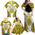 Personalised Niue The Rock Of Polynesia Family Matching Off Shoulder Maxi Dress and Hawaiian Shirt Peniamina Gospel Day Yellow Version