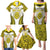 Personalised Niue The Rock Of Polynesia Family Matching Puletasi and Hawaiian Shirt Peniamina Gospel Day Yellow Version