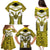 Personalised Niue The Rock Of Polynesia Family Matching Puletasi and Hawaiian Shirt Peniamina Gospel Day Yellow Version