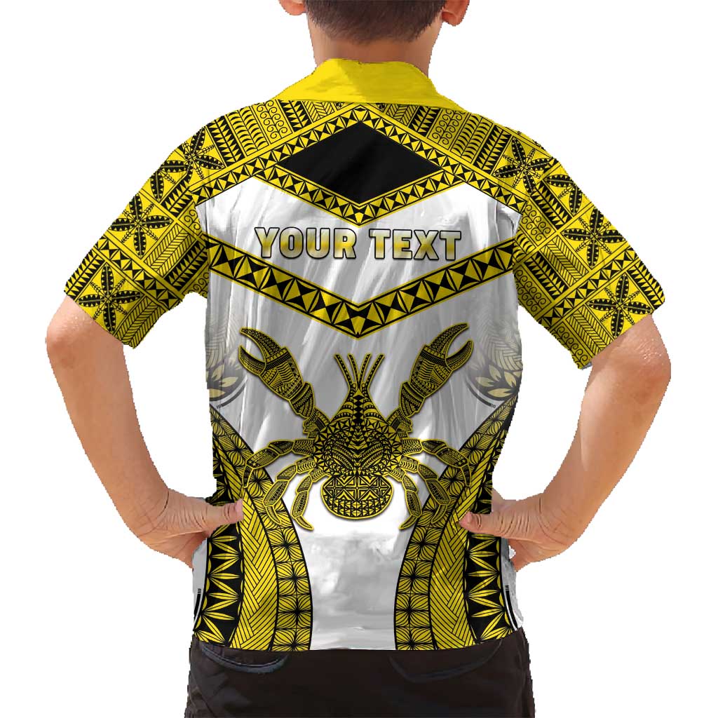 Personalised Niue The Rock Of Polynesia Family Matching Summer Maxi Dress and Hawaiian Shirt Peniamina Gospel Day Yellow Version
