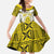 Personalised Niue The Rock Of Polynesia Family Matching Summer Maxi Dress and Hawaiian Shirt Peniamina Gospel Day Yellow Version