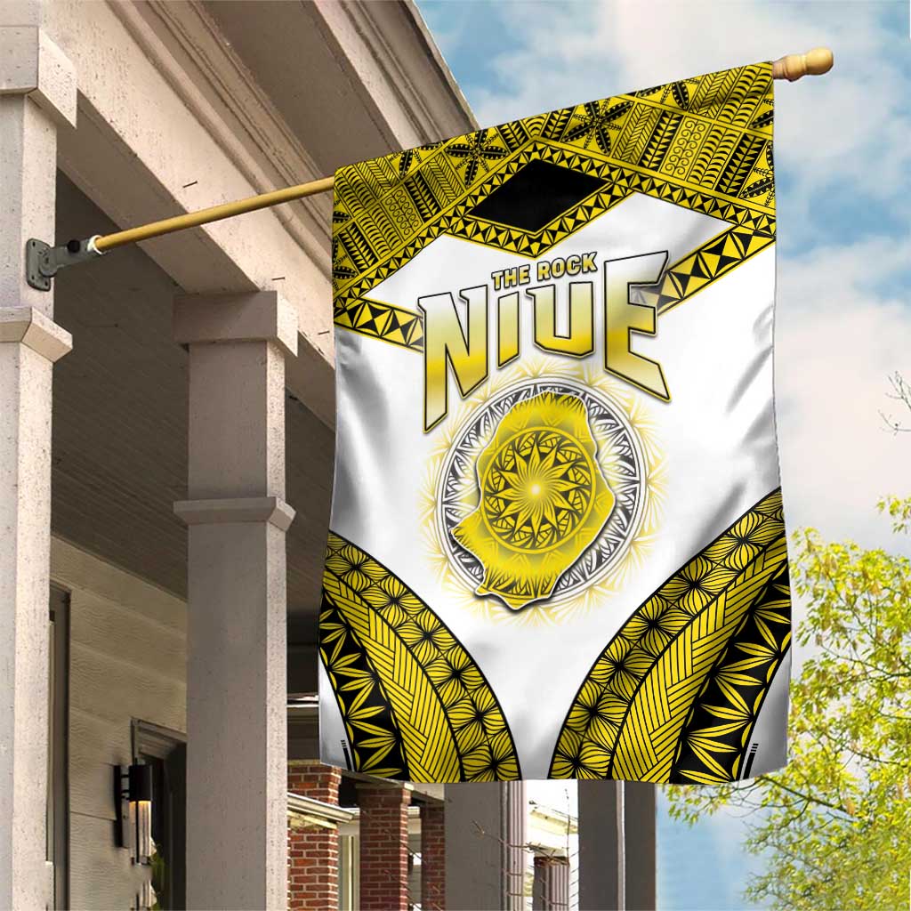 Niue The Rock Of Polynesia Garden Flag Peniamina Gospel Day Yellow Version LT05 House Flag Yellow - Polynesian Pride