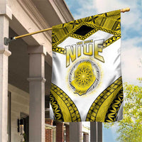 Niue The Rock Of Polynesia Garden Flag Peniamina Gospel Day Yellow Version LT05 House Flag Yellow - Polynesian Pride