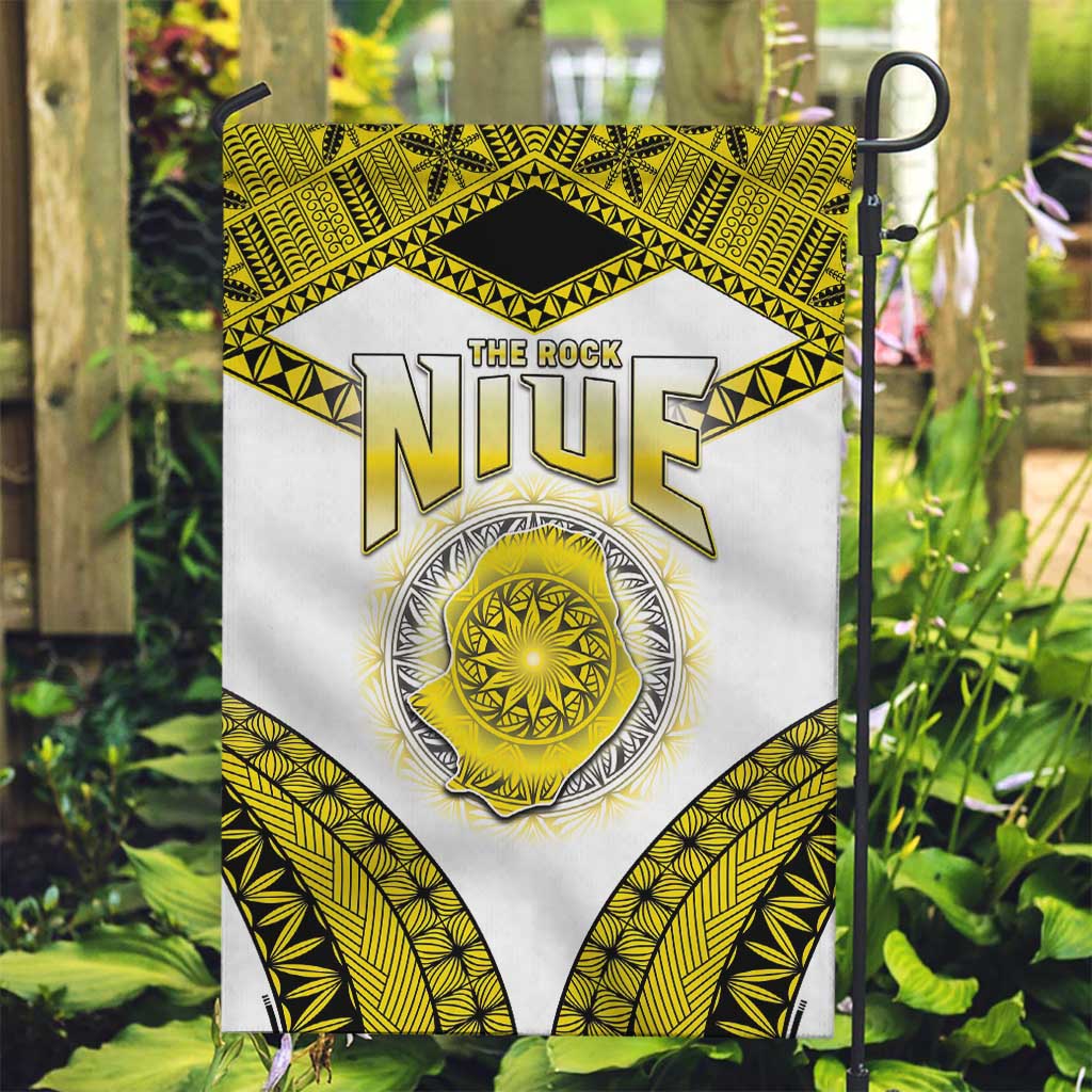Niue The Rock Of Polynesia Garden Flag Peniamina Gospel Day Yellow Version LT05 Garden Flag Yellow - Polynesian Pride