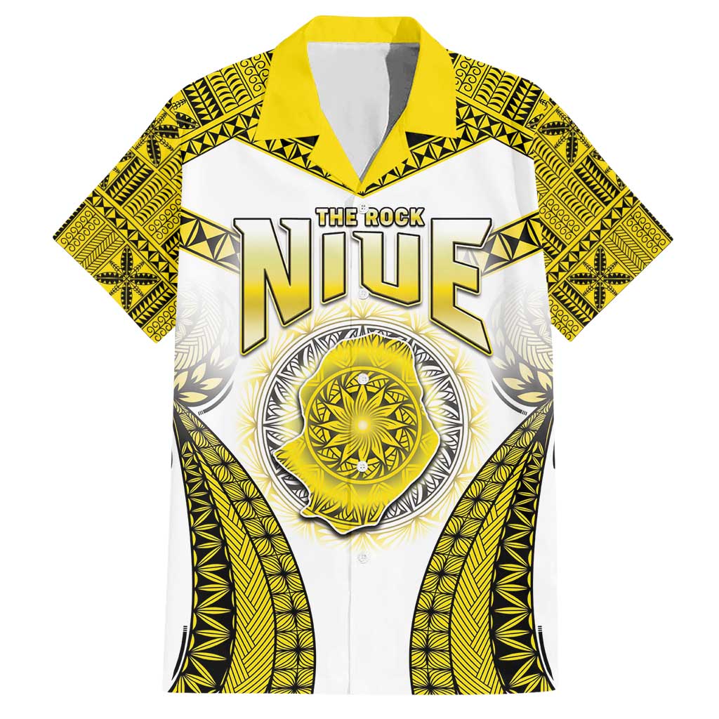 Personalised Niue The Rock Of Polynesia Hawaiian Shirt Peniamina Gospel Day Yellow Version LT05 Yellow - Polynesian Pride