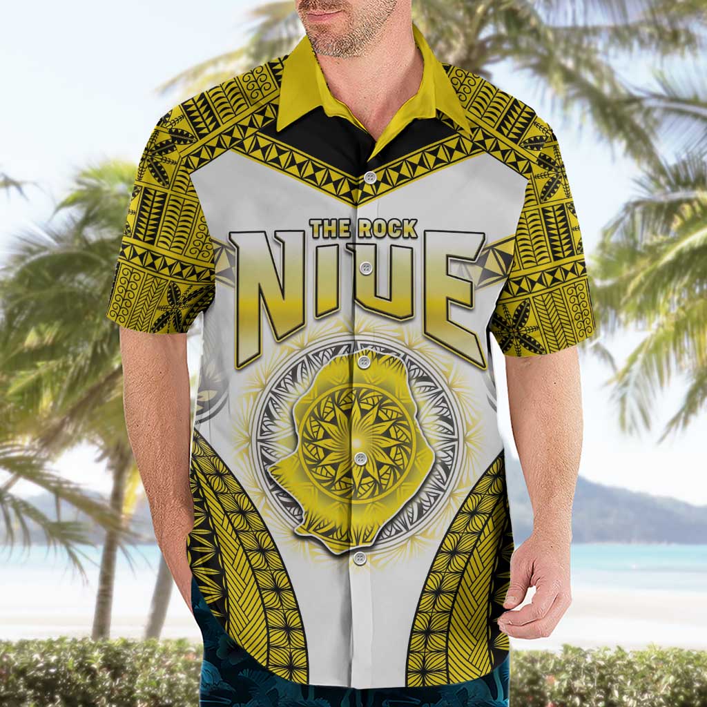 Personalised Niue The Rock Of Polynesia Hawaiian Shirt Peniamina Gospel Day Yellow Version LT05 - Polynesian Pride