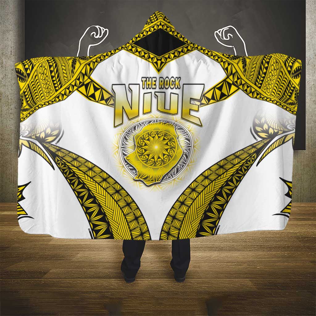 Niue The Rock Of Polynesia Hooded Blanket Peniamina Gospel Day Yellow Version LT05 - Polynesian Pride