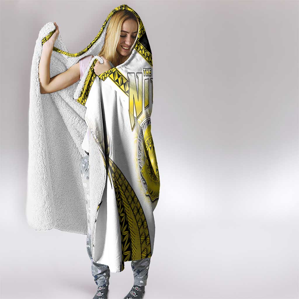 Niue The Rock Of Polynesia Hooded Blanket Peniamina Gospel Day Yellow Version LT05 - Polynesian Pride