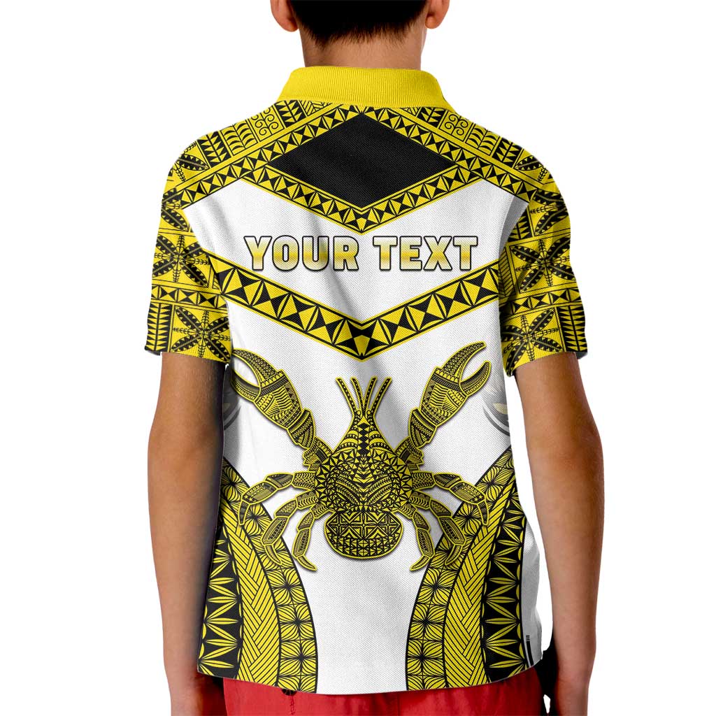 Personalised Niue The Rock Of Polynesia Kid Polo Shirt Peniamina Gospel Day Yellow Version
