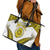 Niue The Rock Of Polynesia Leather Tote Bag Peniamina Gospel Day Yellow Version