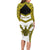 Personalised Niue The Rock Of Polynesia Long Sleeve Bodycon Dress Peniamina Gospel Day Yellow Version