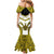 Personalised Niue The Rock Of Polynesia Mermaid Dress Peniamina Gospel Day Yellow Version