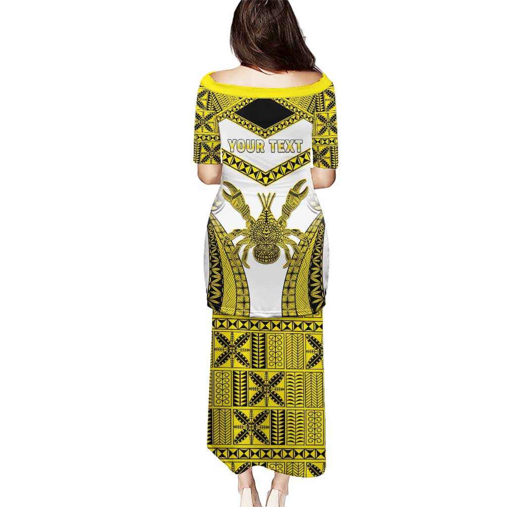 Personalised Niue The Rock Of Polynesia Puletasi Peniamina Gospel Day Yellow Version LT05 - Polynesian Pride