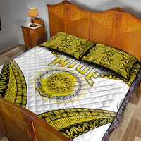 Niue The Rock Of Polynesia Quilt Bed Set Peniamina Gospel Day Yellow Version LT05 - Polynesian Pride