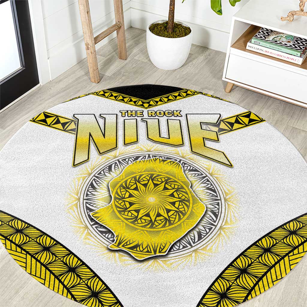 Niue The Rock Of Polynesia Round Carpet Peniamina Gospel Day Yellow Version