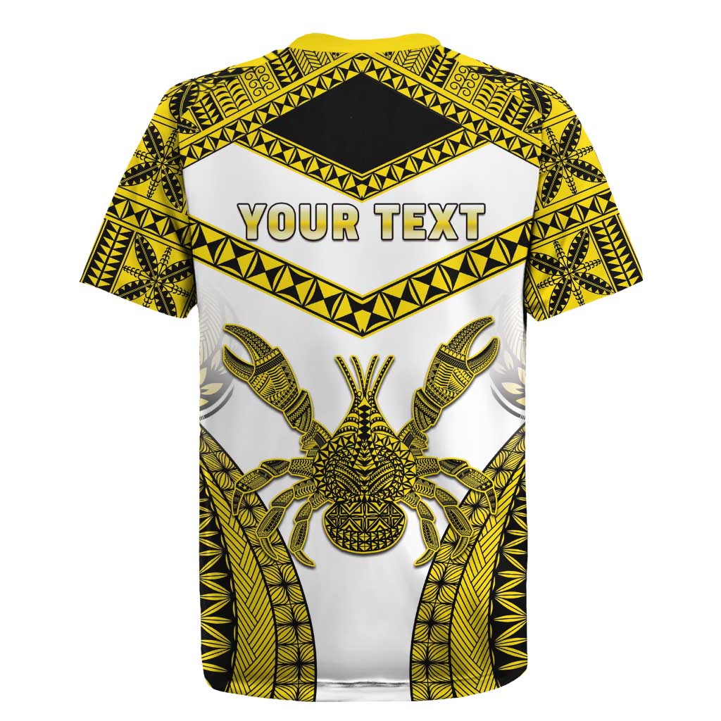 Personalised Niue The Rock Of Polynesia Rugby Jersey Peniamina Gospel Day Yellow Version