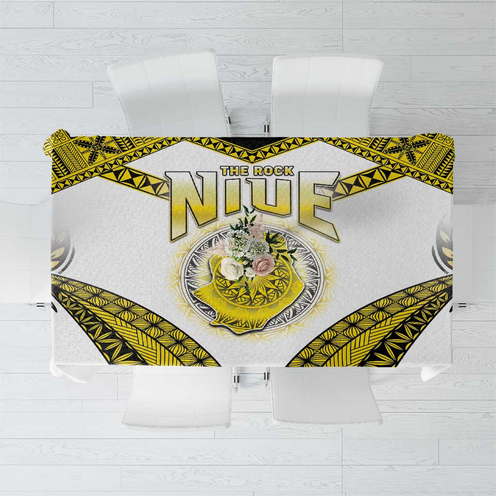 Niue The Rock Of Polynesia Tablecloth Peniamina Gospel Day Yellow Version LT05 Yellow - Polynesian Pride