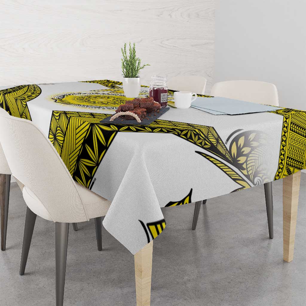 Niue The Rock Of Polynesia Tablecloth Peniamina Gospel Day Yellow Version LT05 - Polynesian Pride