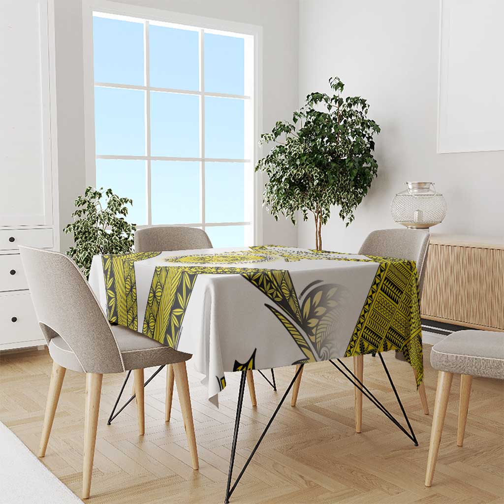 Niue The Rock Of Polynesia Tablecloth Peniamina Gospel Day Yellow Version LT05 - Polynesian Pride