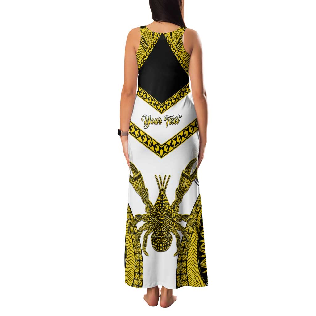 Personalised Niue The Rock Of Polynesia Tank Maxi Dress Peniamina Gospel Day Yellow Version