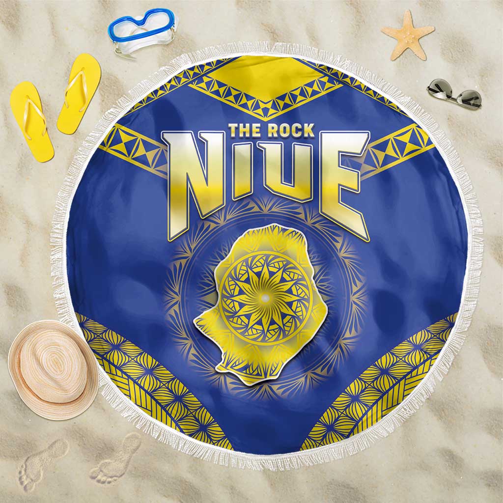 Niue The Rock Of Polynesia Beach Blanket Peniamina Gospel Day Blue Version LT05 One Size 150cm Blue - Polynesian Pride
