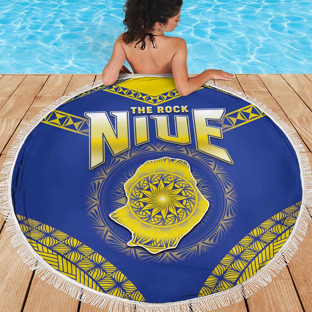 Niue The Rock Of Polynesia Beach Blanket Peniamina Gospel Day Blue Version LT05 - Polynesian Pride
