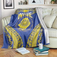 Niue The Rock Of Polynesia Blanket Peniamina Gospel Day Blue Version LT05 Blue - Polynesian Pride