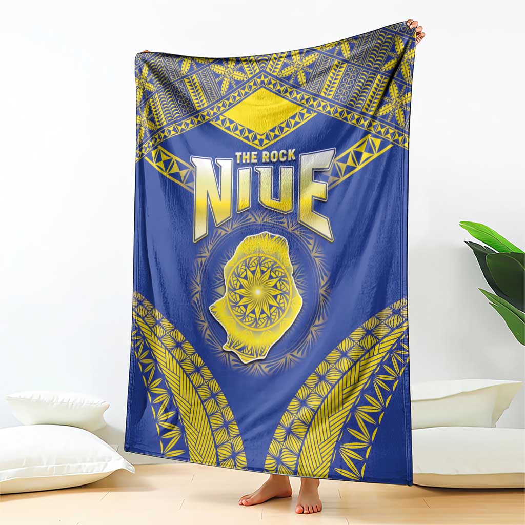 Niue The Rock Of Polynesia Blanket Peniamina Gospel Day Blue Version LT05 - Polynesian Pride
