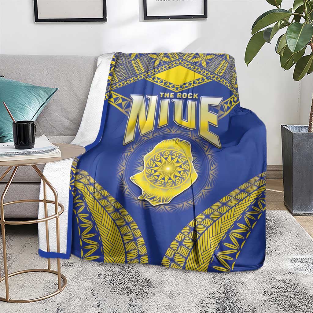Niue The Rock Of Polynesia Blanket Peniamina Gospel Day Blue Version LT05 - Polynesian Pride