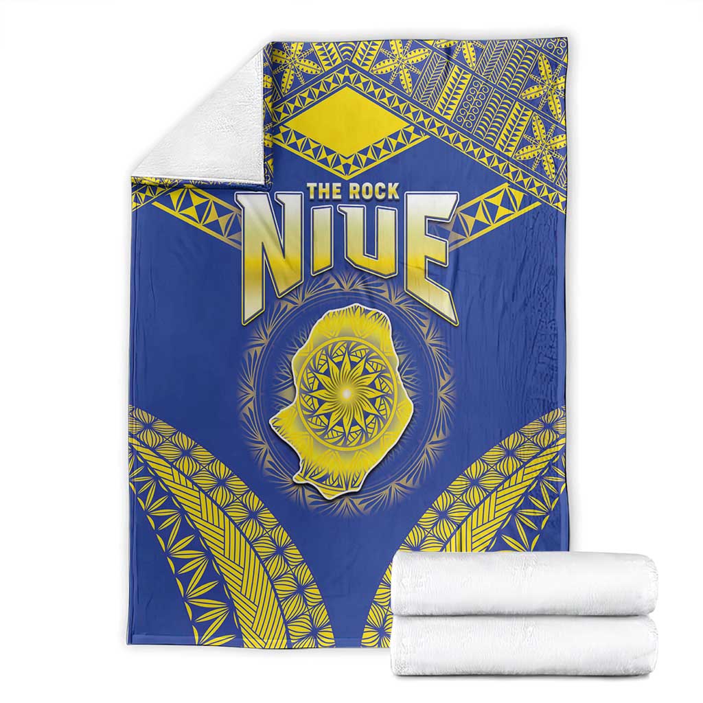 Niue The Rock Of Polynesia Blanket Peniamina Gospel Day Blue Version LT05 - Polynesian Pride