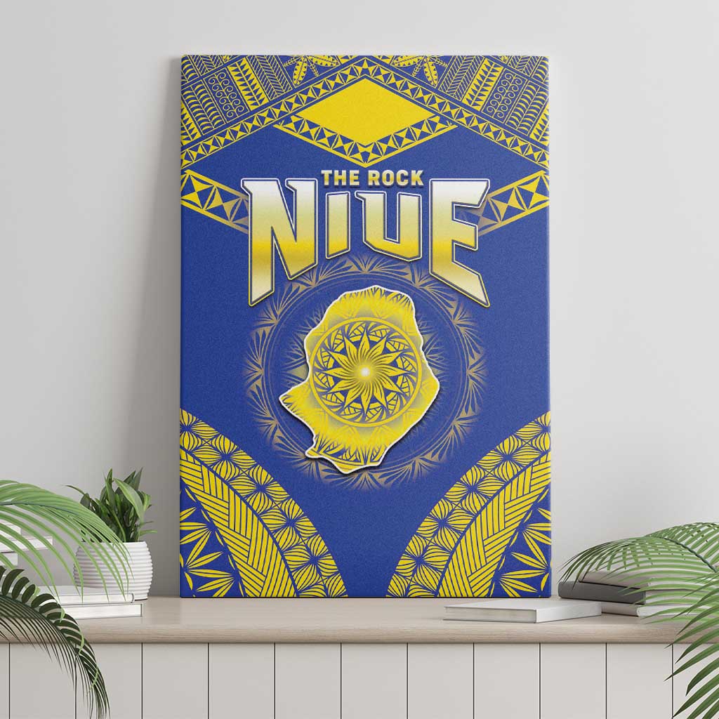 Niue The Rock Of Polynesia Canvas Wall Art Peniamina Gospel Day Blue Version LT05 - Polynesian Pride